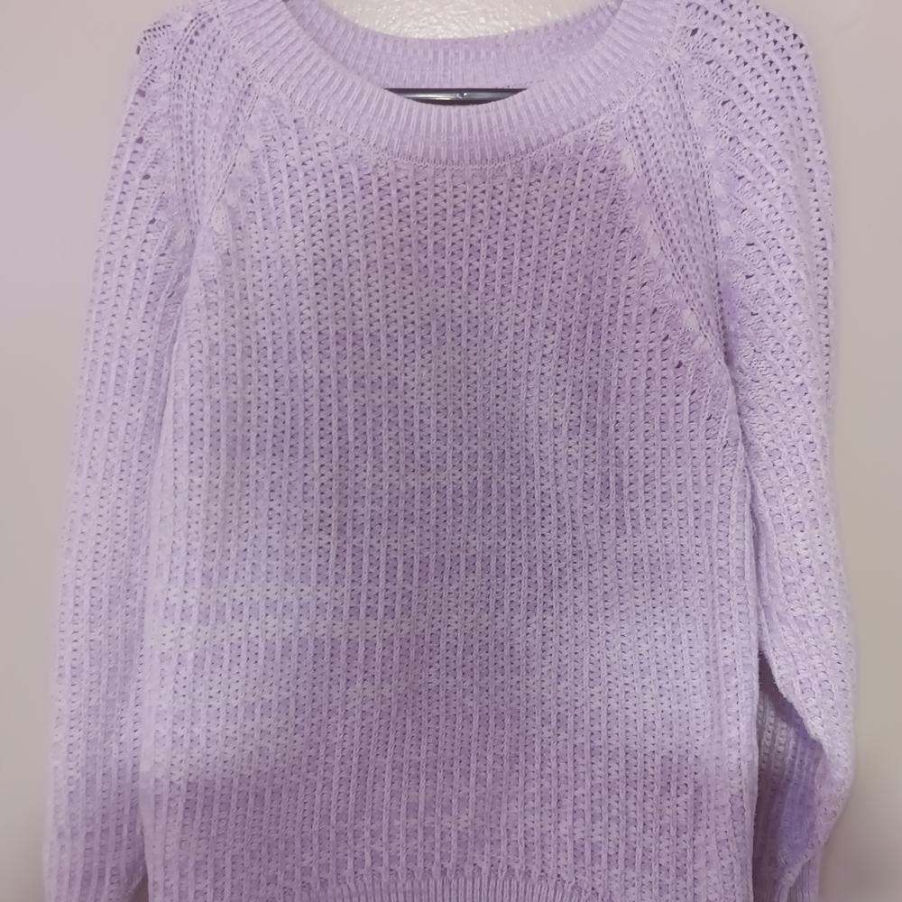 Ava & Viv Light Purple Women's Sweater Size 1X